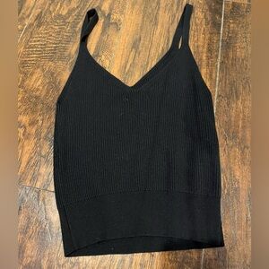 Abercrombie Ribbed V-Neck Tank Top — Medium